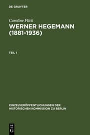 Cover von Werner Hegemann (1881-1936)