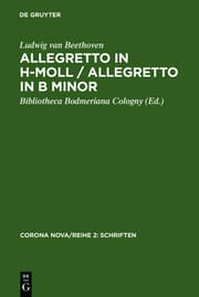Cover von Allegretto in h-Moll / Allegretto in B minor