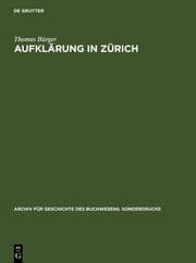 Cover von Aufklärung in Zürich