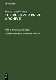 Cover von Political Editorial 1916-1988