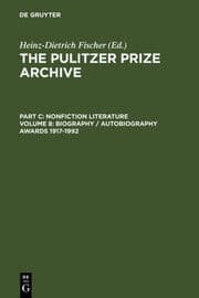 Cover von Biography / Autobiography Awards 1917-1992