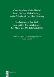 Cover von Constitutional Documents of France, Corsica and Monaco 1789-1848