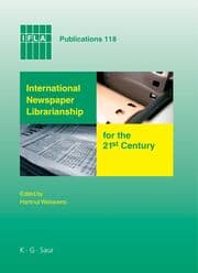 Cover von International Newspaper Librarianship for the 21st Century