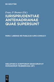 Cover von Liberae rei publicae iuris consulti