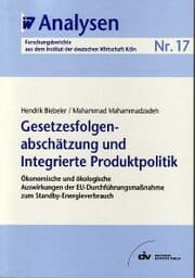 Cover von Gesetzesfolgenabschätzung und Integrierte Produktpolitik