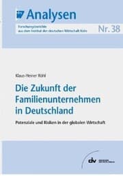 Cover von Die Zukunft der Familienunternehmen in Deutschland
