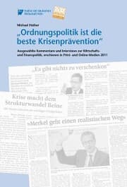 Cover von 'Ordnungspolitik ist die beste Krisenprävention'