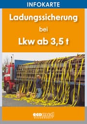Cover von Infokarte Ladungssicherung bei Lkw ab 3,5 t