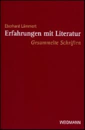 Cover von Erfahrungen mit Literatur