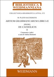 Cover von M. Plotii Sacerdotis Artium grammaticarum libri I-II. (Probi) De Catholicis