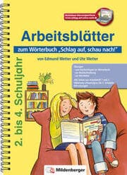 Cover von Arbeitsblätter zum Wörterbuch Schlag auf, schau nach!