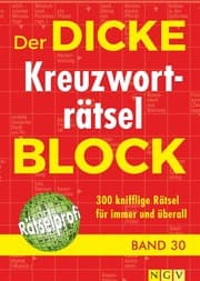 Cover von Der dicke Kreuzworträtsel-Block 30