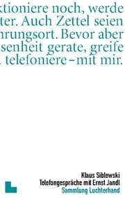 Cover von Telefongespräche mit Ernst Jandl