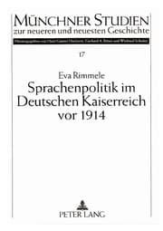 Cover von Sprachenpolitik im Deutschen Kaiserreich vor 1914
