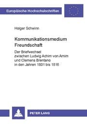 Cover von Kommunikationsmedium Freundschaft