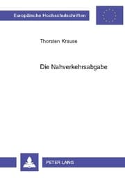 Cover von Die Nahverkehrsabgabe