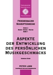 Cover von Aspekte der Entwicklung des persönlichen Musikgeschmacks