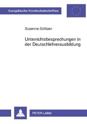 Cover von Unterrichtsbesprechungen in der Deutschlehrerausbildung