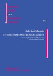Cover von Der Gemeinschaftsrechtliche Staatshaftungsanspruch