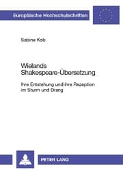 Cover von Wielands Shakespeare-Übersetzung