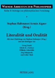 Cover von Literalität und Oralität
