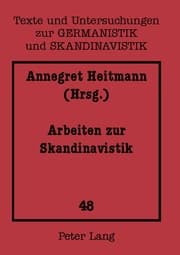 Cover von Arbeiten zur Skandinavistik