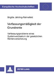 Cover von Verfassungsmäßigkeit der Grundrente