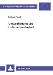 Cover von Umwelthaftung und Unternehmerfreiheit