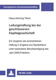 Cover von Leitungshaftung bei der geschlossenen Kapitalgesellschaft