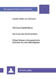 Cover von Minima Aesthetica