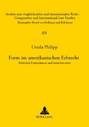 Cover von Form im amerikanischen Erbrecht