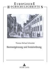 Cover von Heeresergänzung und Sozialordnung
