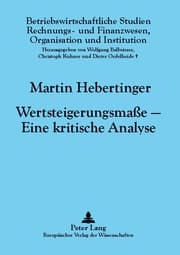 Cover von Wertsteigerungsmaße - Eine kritische Analyse