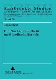 Cover von Die Nachschußpflicht im Gesellschaftsrecht