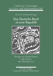 Cover von Das Deutsche Reich ist eine Republik