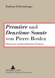 Cover von 'Première' und 'Deuxième Sonate' von Pierre Boulez