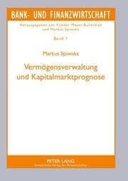 Cover von Vermögensverwaltung und Kapitalmarktprognose