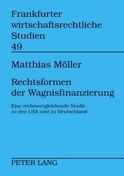 Cover von Rechtsformen der Wagnisfinanzierung