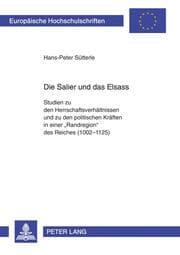 Cover von Die Salier und das Elsass