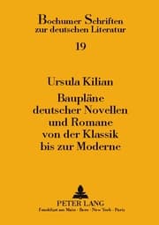 Cover von Baupläne deutscher Novellen und Romane von der Klassik bis zur Moderne