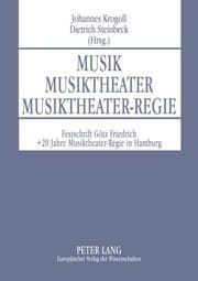 Cover von Musik - Musiktheater - Musiktheater-Regie