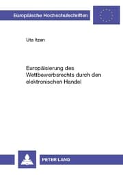 Cover von Europäisierung des Wettbewerbsrechts durch den elektronischen Handel