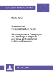 Cover von Pressefreiheit im tschechischen Recht