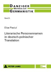 Cover von Literarische Personennamen in deutsch-polnischer Translation