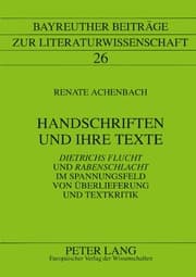 Cover von Handschriften und ihre Texte