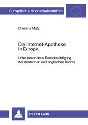 Cover von Die Internet-Apotheke in Europa