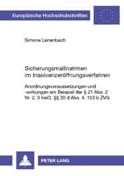 Cover von Sicherungsmaßnahmen im Insolvenzeröffnungsverfahren