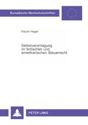 Cover von Selbstveranlagung im britischen und amerikanischen Steuerrecht