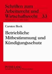 Cover von Betriebliche Mitbestimmung und Kündigungsschutz