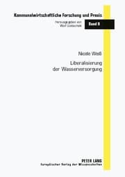 Cover von Liberalisierung der Wasserversorgung
